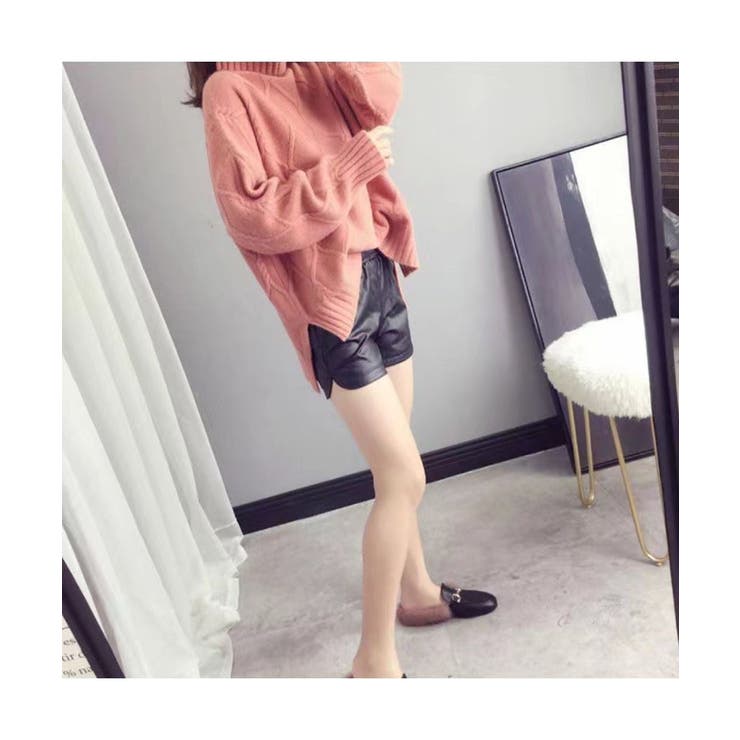 上品さのあるサイドスリットタートルネックニット 冬 韓国 | maison de LATIR | 詳細画像5 