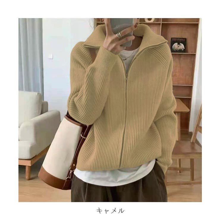 6（ロク）の「＜6(ROKU)＞HIGH ZIP SAILOR KNIT/ニット（ニット/セーター）」 - WEAR