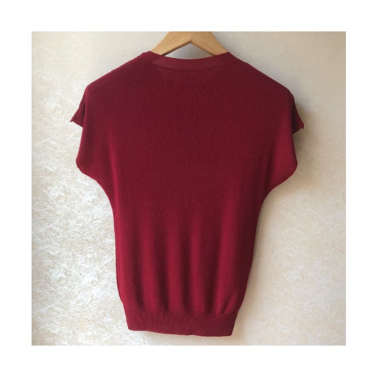 コーデを上品に仕上げるフレンチスリーブサマーニット 冬 無地 | maison de LATIR | 詳細画像8 