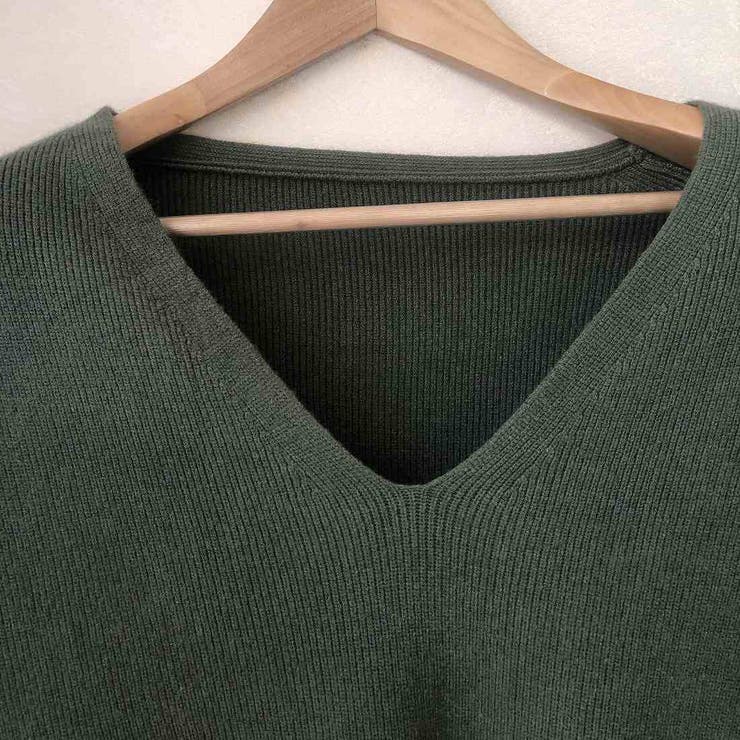 トレンド感あふれるレイヤードアイテム！Vネックドルマンニットベスト ニットジレ … | maison de LATIR | 詳細画像11 