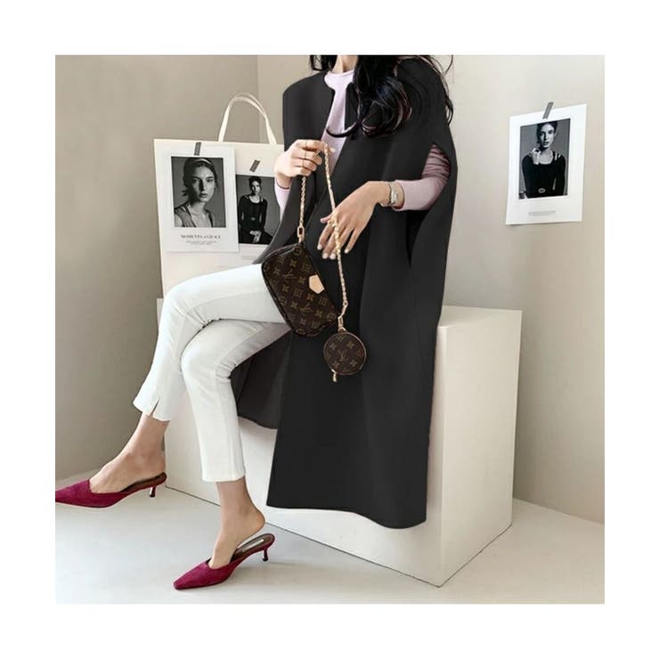 コーデを大人っぽく仕上げるノースリーブミドル丈コート アウター ジレ | maison de LATIR | 詳細画像2 