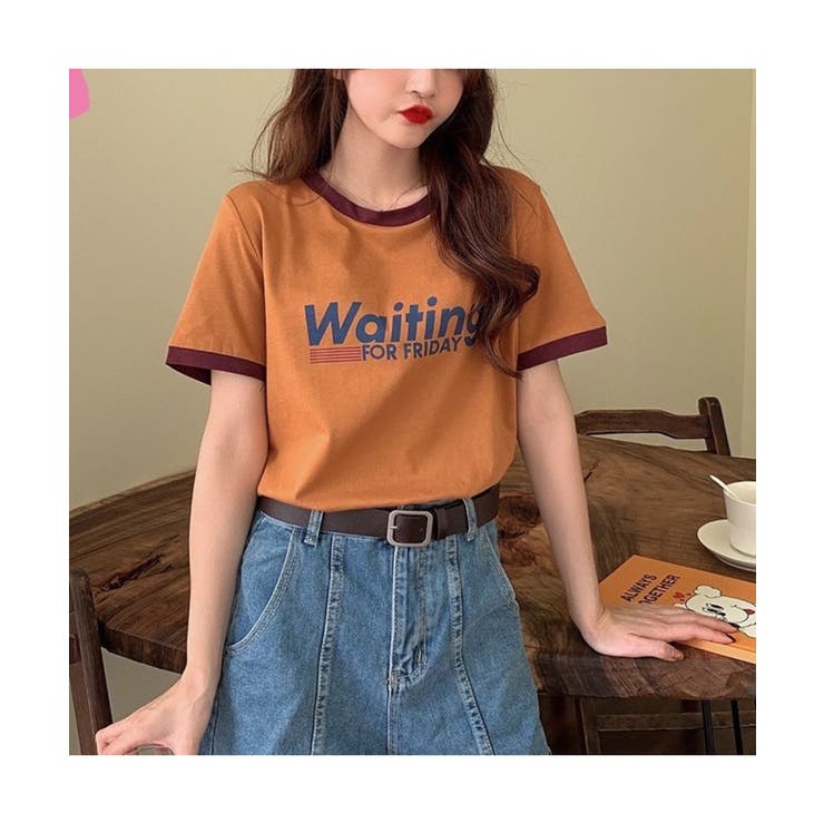 レトロな雰囲気が可愛いロゴリンガーtシャツ 韓国 半袖 品番 Msdl Maison De Latir メゾンドラティール のレディースファッション通販 Shoplist ショップリスト