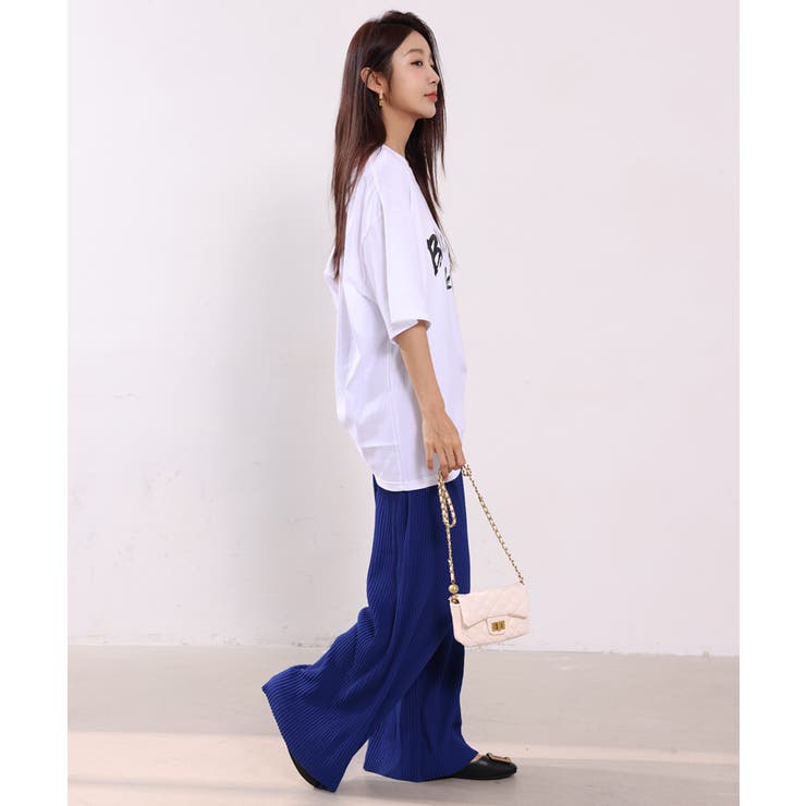 ロック風プリントデザインのラージTシャツ 半袖 オーバーサイズ | maison de LATIR | 詳細画像5 