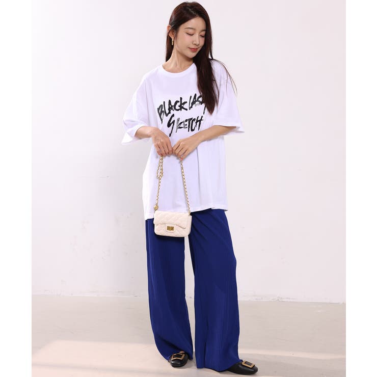 ロック風プリントデザインのラージTシャツ 半袖 オーバーサイズ | maison de LATIR | 詳細画像7 