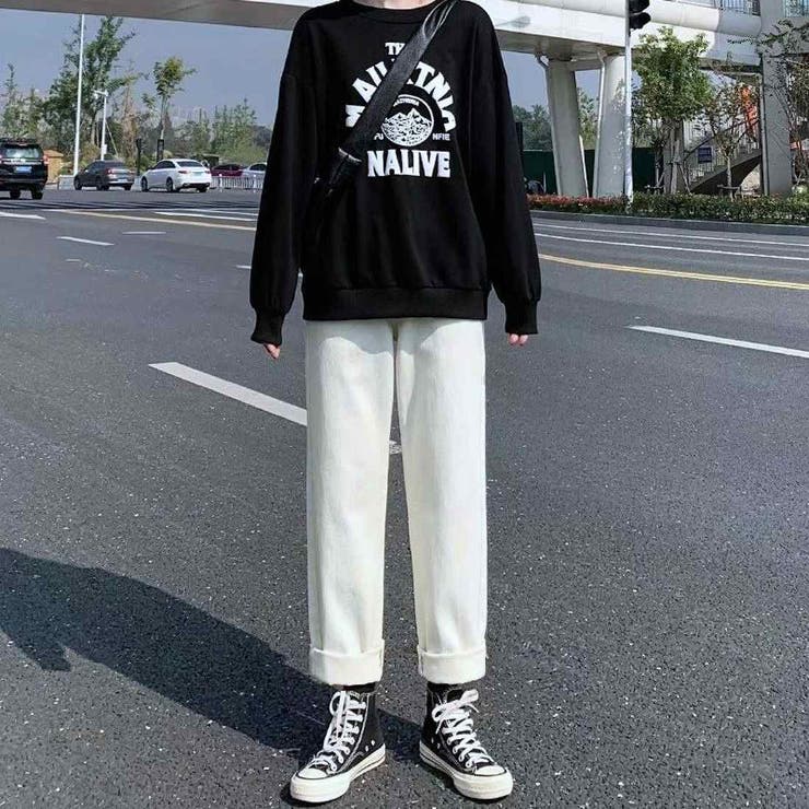 ホワイト（裏起毛）