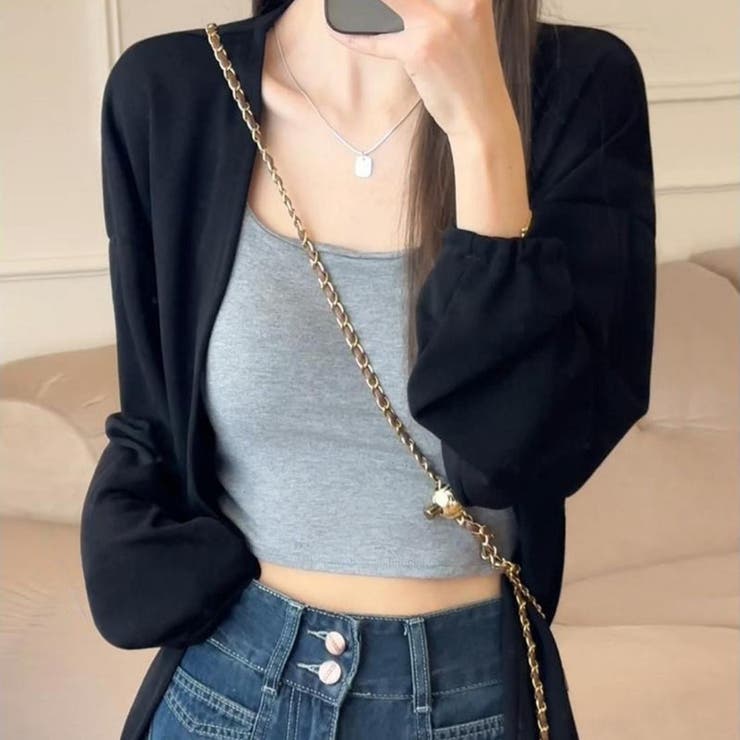 軽やかな透け感とゆったりシルエットで抜け感をまとうシアー春夏カーディガン 薄手 … | maison de LATIR | 詳細画像2 