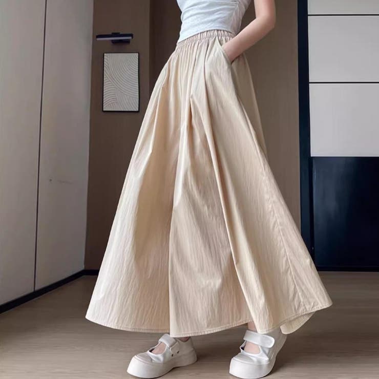 まるでスカート。体型カバーなのにオシャ可愛く、大人のボリュームワイドパンツ レデ… | maison de LATIR | 詳細画像1 