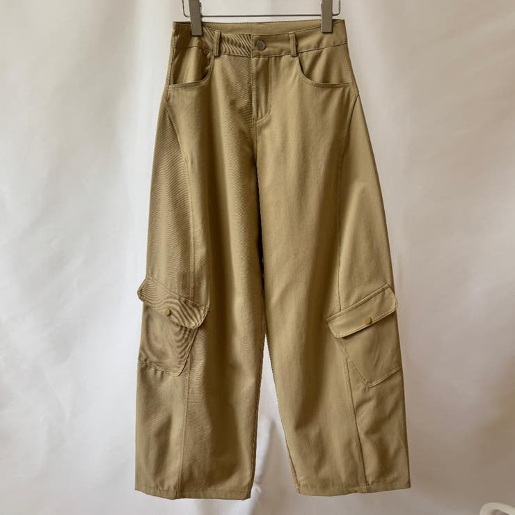 ボリューム感が可愛い、今っぽく決まるワイドカーゴパンツ 夏服 レディース | maison de LATIR | 詳細画像8 