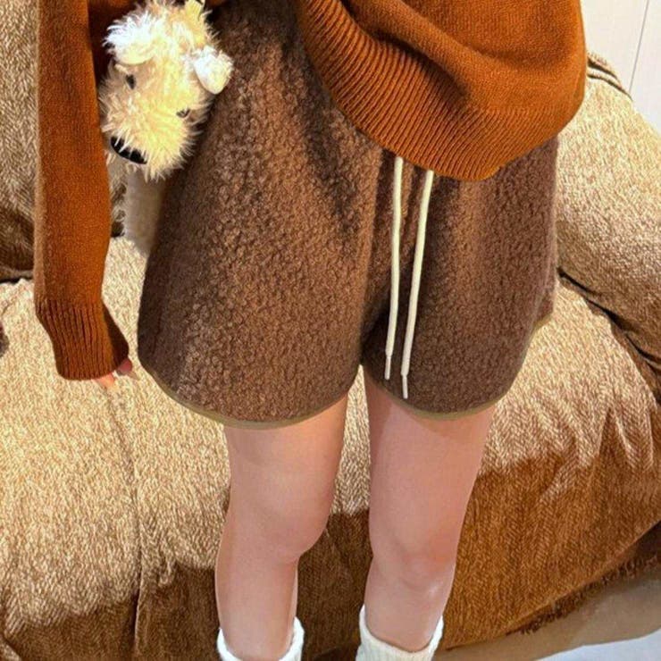 おうち時間もお出かけも心地よく包む冬のボアショートパンツ オフィス オフィスカジ… | maison de LATIR | 詳細画像4 
