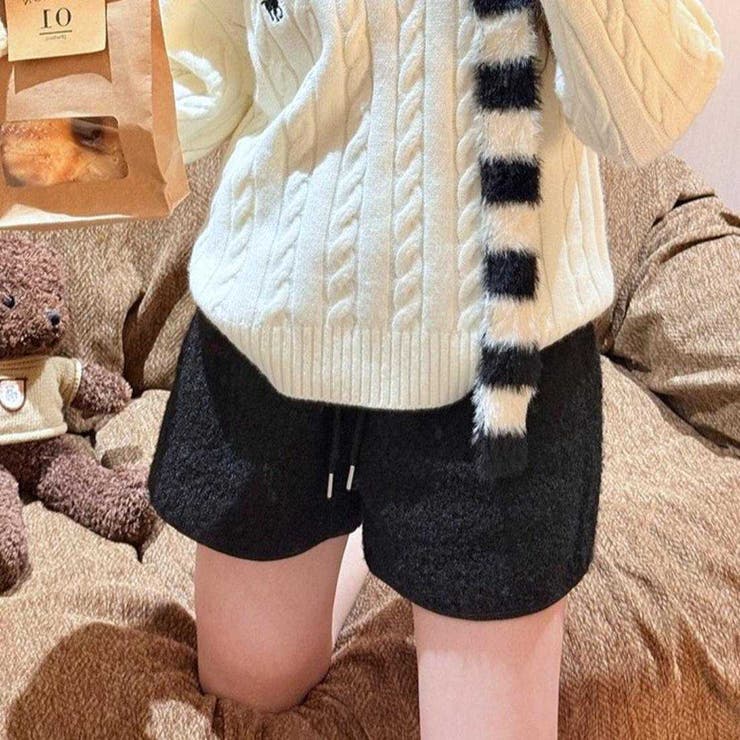 おうち時間もお出かけも心地よく包む冬のボアショートパンツ オフィス オフィスカジ… | maison de LATIR | 詳細画像8 