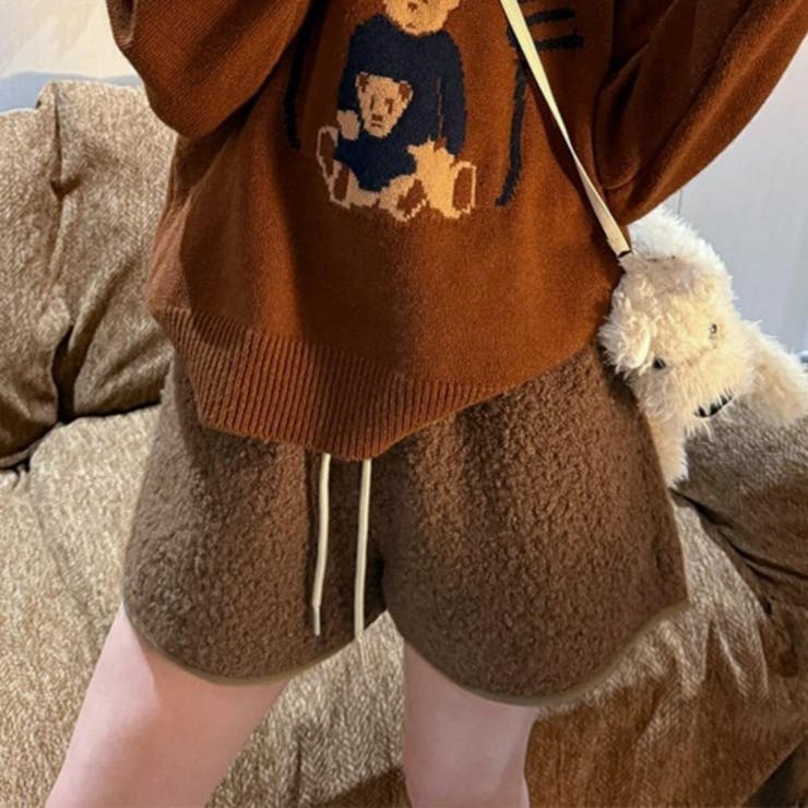 おうち時間もお出かけも心地よく包む冬のボアショートパンツ オフィス オフィスカジ… | maison de LATIR | 詳細画像1 