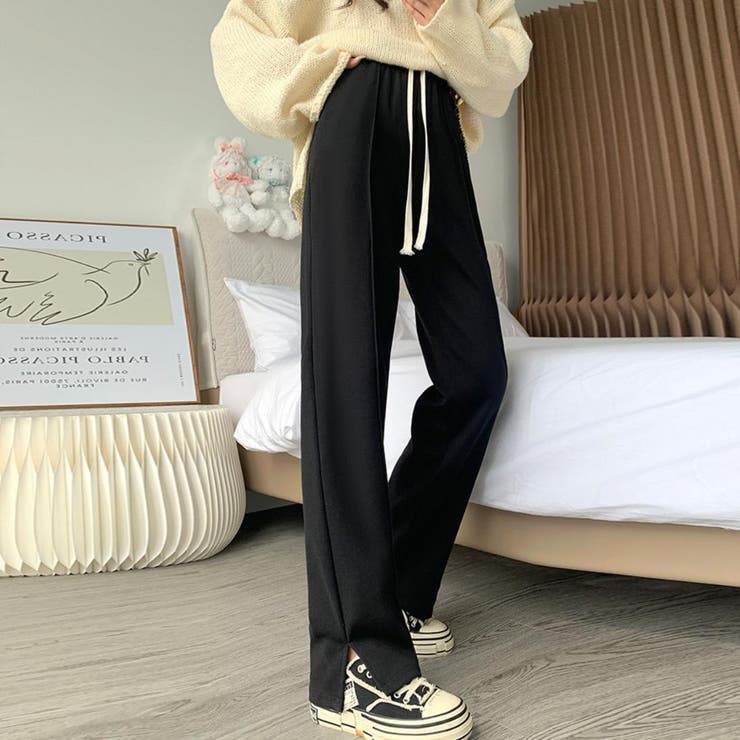 動きやすさも今っぽさもちょうどいいスエットスラックス ラガー 立体感 | maison de LATIR | 詳細画像2 