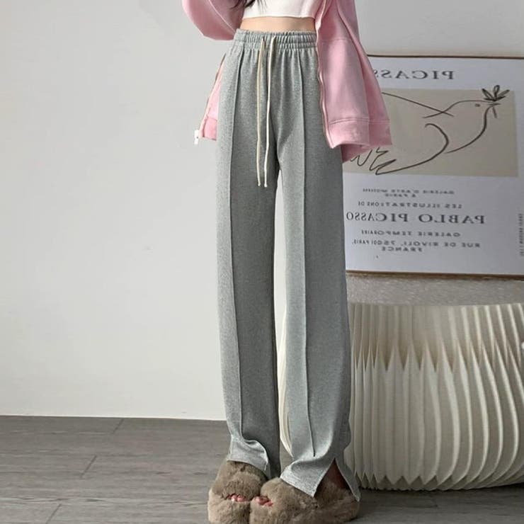 動きやすさも今っぽさもちょうどいいスエットスラックス ラガー 立体感 | maison de LATIR | 詳細画像1 