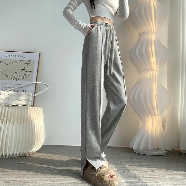 動きやすさも今っぽさもちょうどいいスエットスラックス ラガー 立体感 | maison de LATIR | 詳細画像8 