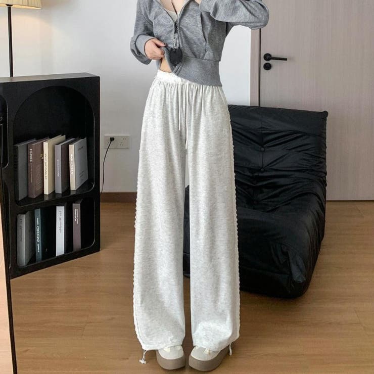 ラクなのに今っぽい。頼れるレイヤード調レースワイドパンツ ボトム フルレングス | maison de LATIR | 詳細画像5 