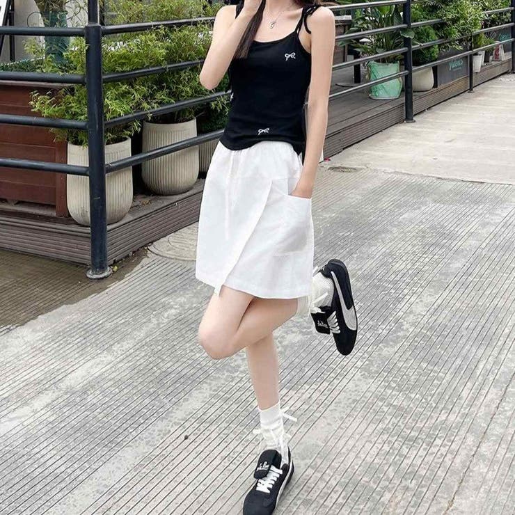 ラップデザインで女性らしく。動きやすさと快適さを兼ね備えたショートパンツ レディ… | maison de LATIR | 詳細画像7 