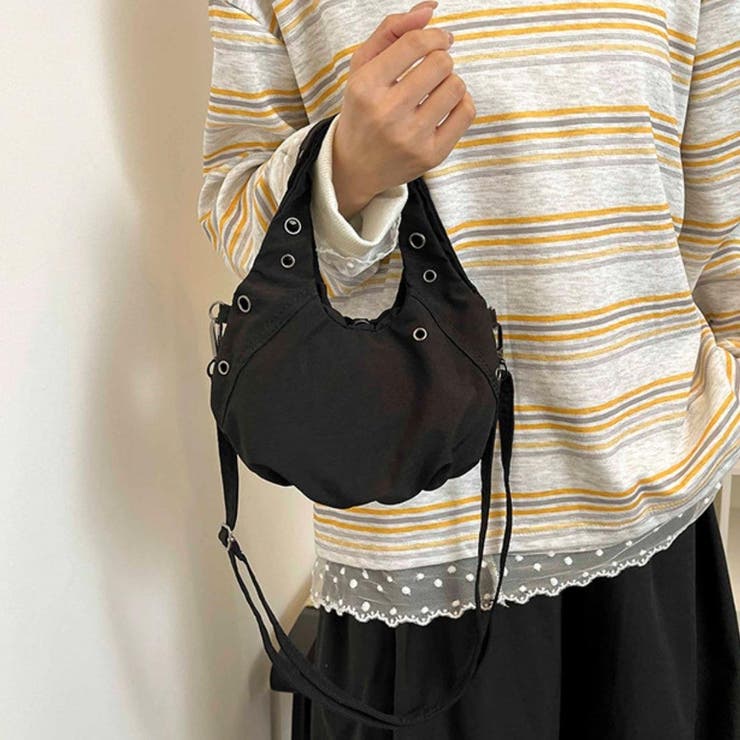 ころんとしたフォルムが可愛い、ハトメ付きミニバッグ レディース ミニバッグ | maison de LATIR | 詳細画像7 