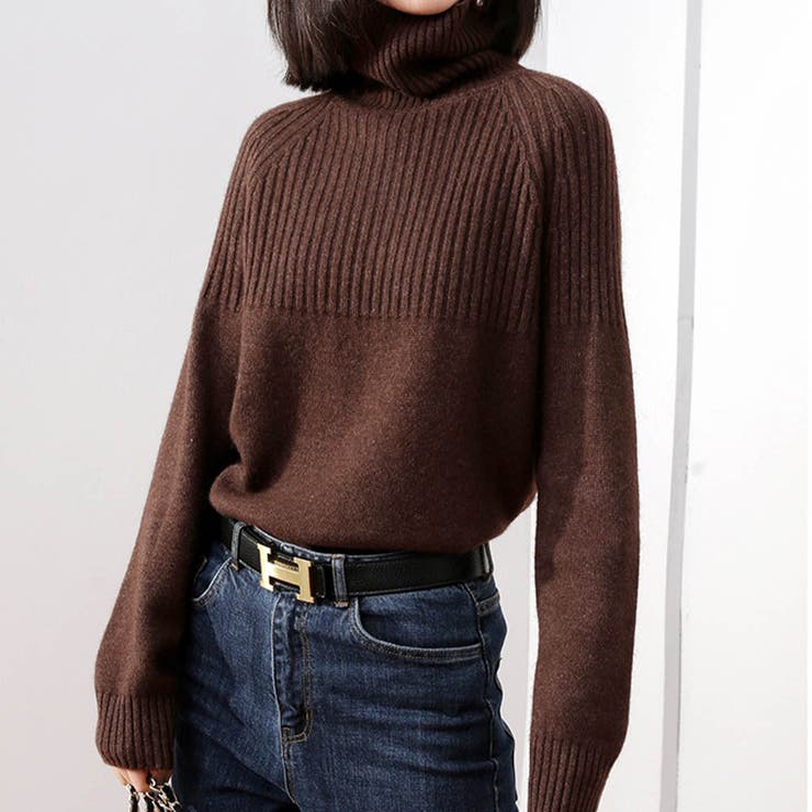 ブラウン | フリース セーター ニット | maison de LATIR