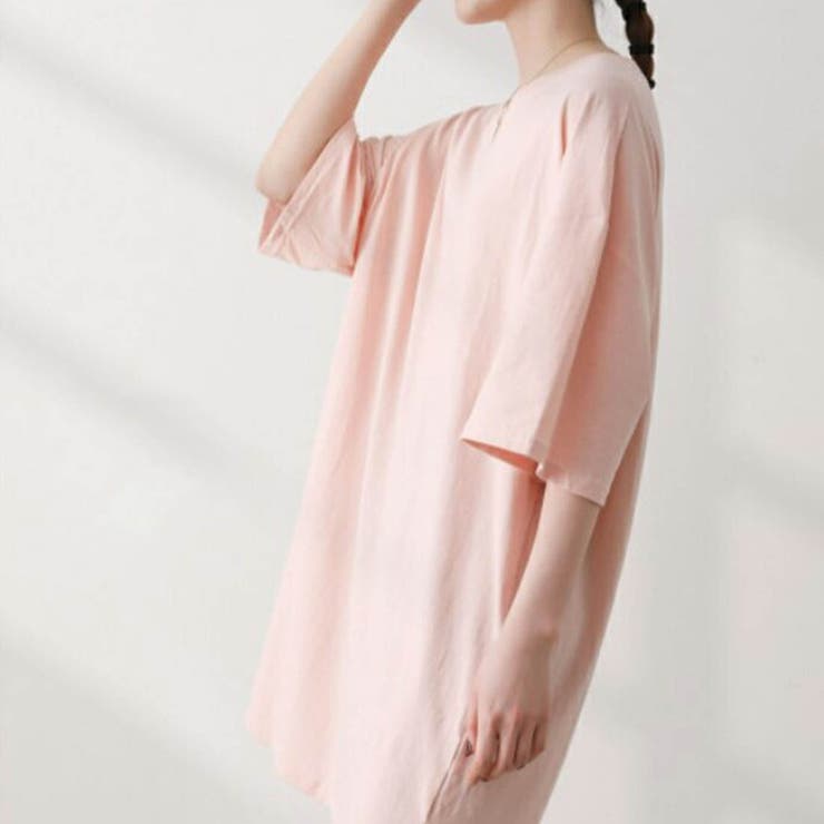ゆったりしたサイズ感がかわいいtシャツワンピ カットソー Big 品番 Msdl Forcement フォースメント のレディース ファッション通販 Shoplist ショップリスト