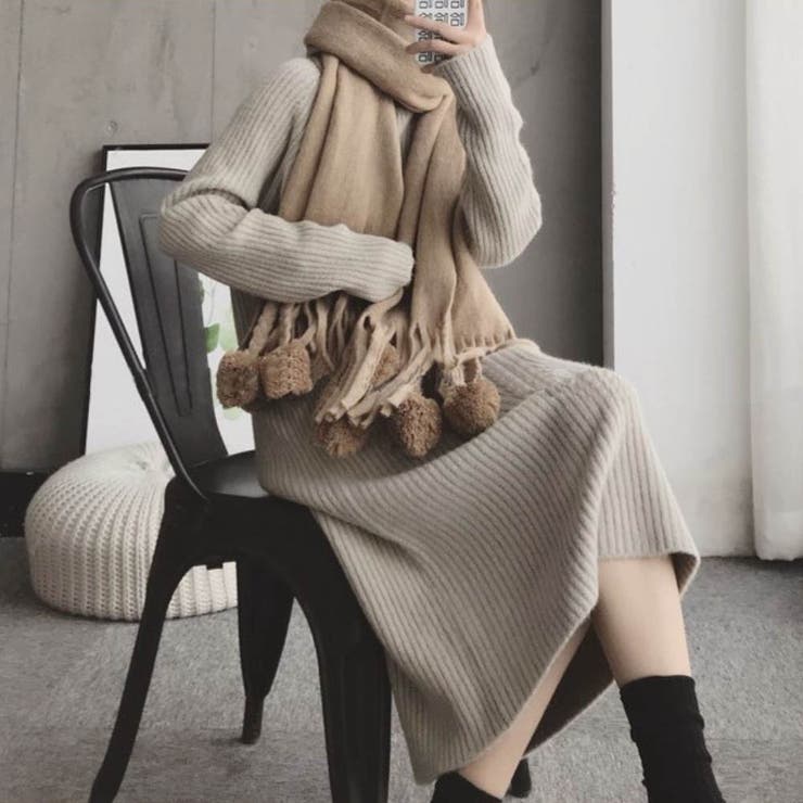 ililil 可愛くてなにがわるいのぉ？？ タートルニット ワンピース ililil 可愛くてなにがわるいのぉ？？ タートルニット ワンピース