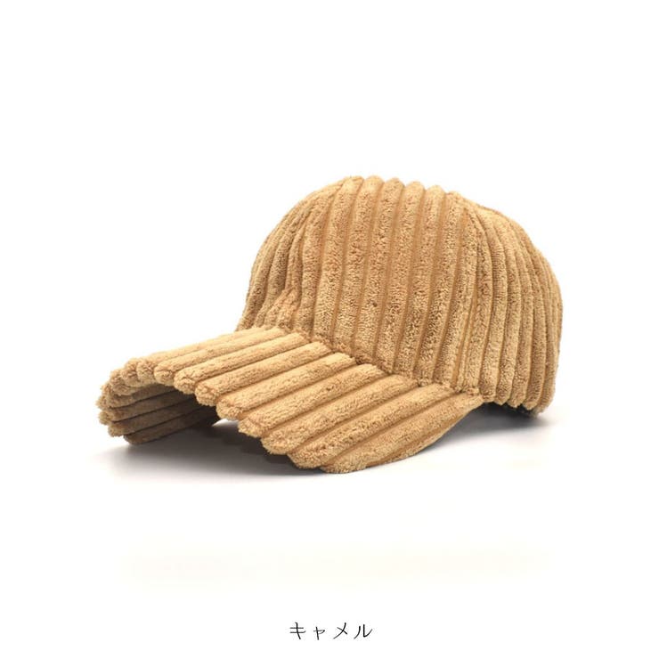 コーデのアクセントになるストライプデザインコーデュロイキャップ 冬 帽子 | maison de LATIR | 詳細画像15 