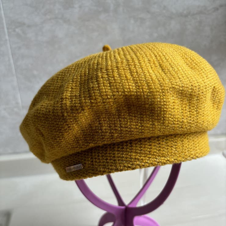 スッキリとしたシルエットが可愛いカラーニットベレー帽 秋 カジュアル | maison de LATIR | 詳細画像8 