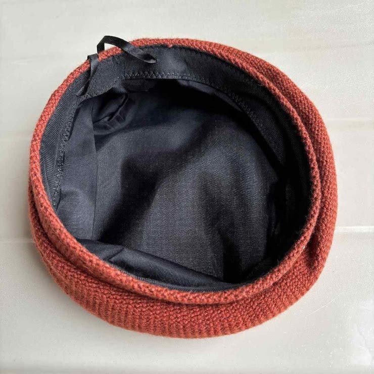 スッキリとしたシルエットが可愛いカラーニットベレー帽 秋 カジュアル | maison de LATIR | 詳細画像12 