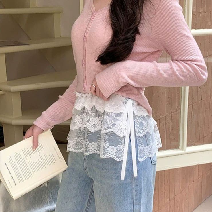 プラスワンが可愛い重ね履きスカート ラップスカート 秋冬ファッション | maison de LATIR | 詳細画像8 