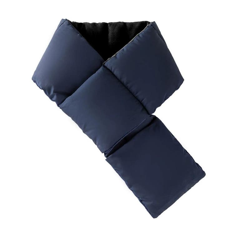 ネイビー | ふんわり軽くて暖かいライト中綿マフラー 首元 ファッション雑貨 | maison de LATIR