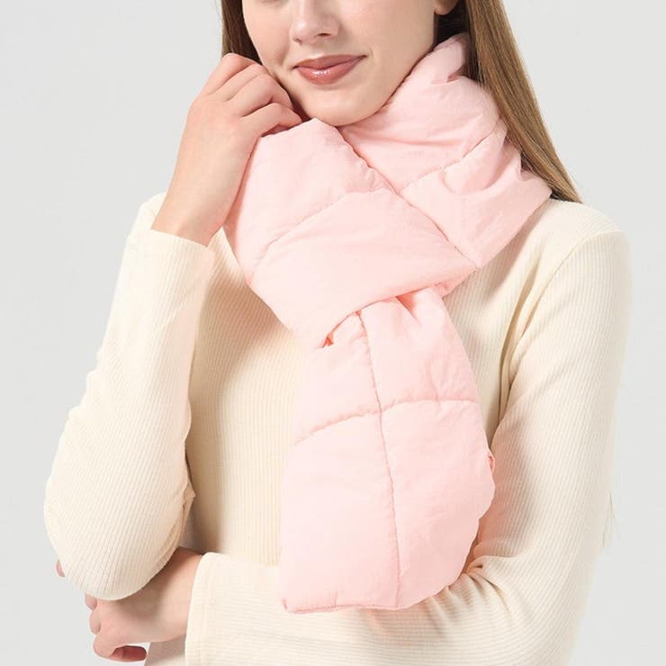 軽あったか、冬コーデのおしゃれ中綿マフラー 携帯 持ち歩き | maison de LATIR | 詳細画像5 