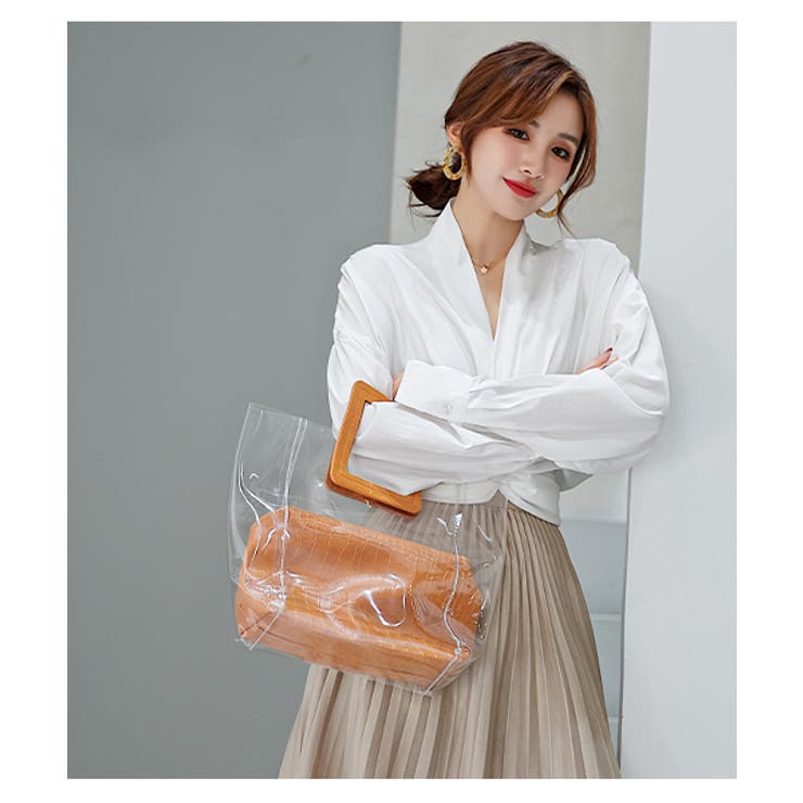 ブラウン | クリア バッグ バッグ | maison de LATIR
