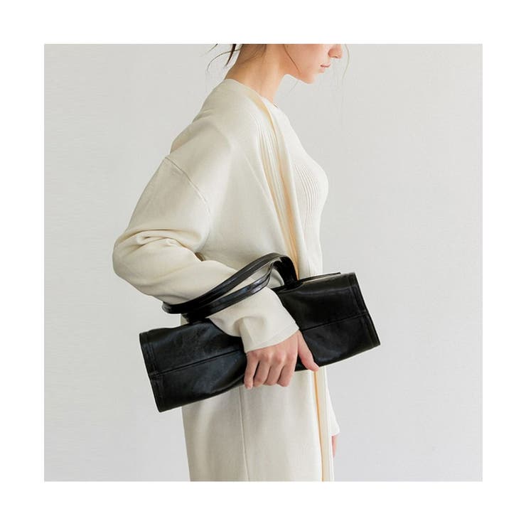 高級感のあるフェイクレザーを使用したトートバッグ キレイめ かっちり | maison de LATIR | 詳細画像3 