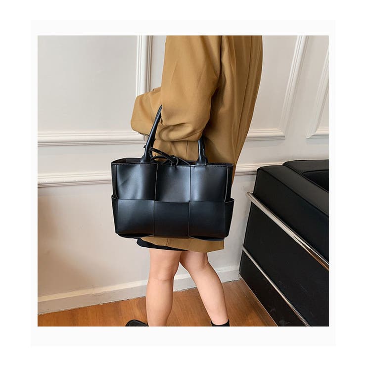 コーデに大人っぽさをプラスしてくれるBAG2wayフェイクレザートートバッグショルダーバッグ大人可愛いカジュアルきれいめ編み込み
