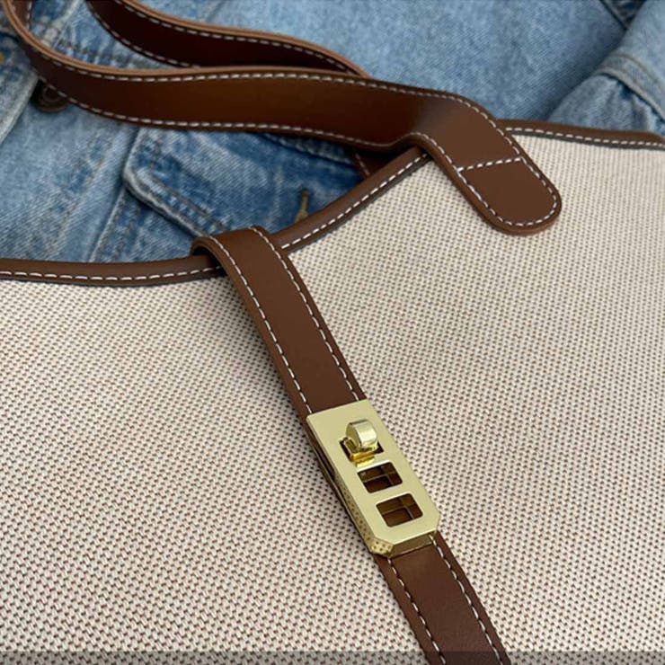 大容量キャンバスショルダートート バッグ トートバッグ | maison de LATIR | 詳細画像12 