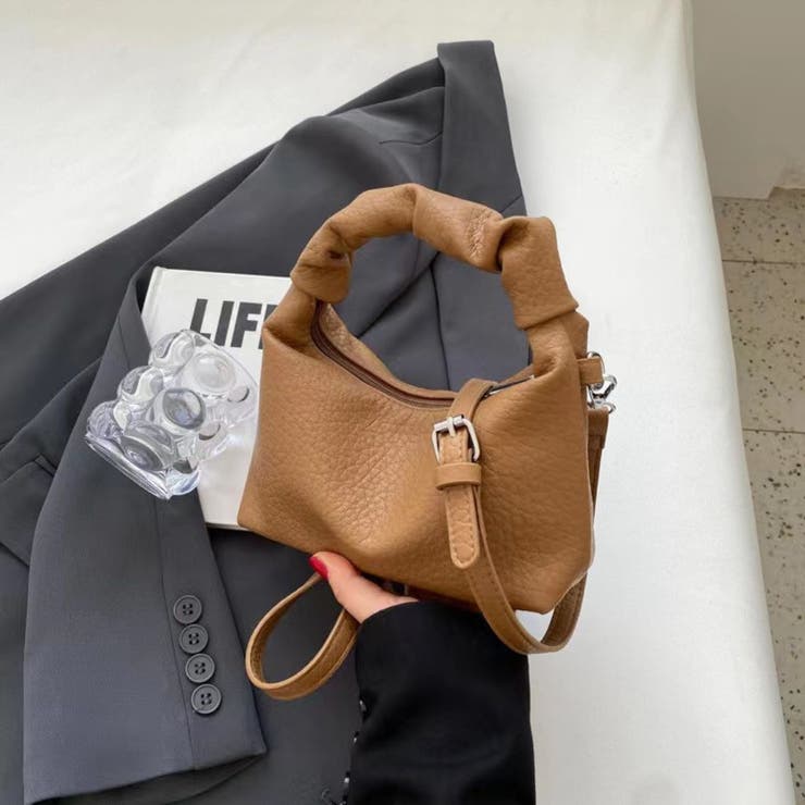 キャメル | トレンドのミニショルダーバッグ 2way ハンドバッグ | maison de LATIR