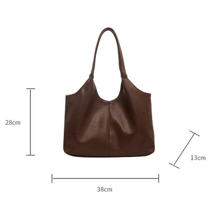 柔らかいフェイクレザートートバッグ トートバッグ ショルダーバッグ | maison de LATIR | 詳細画像3 