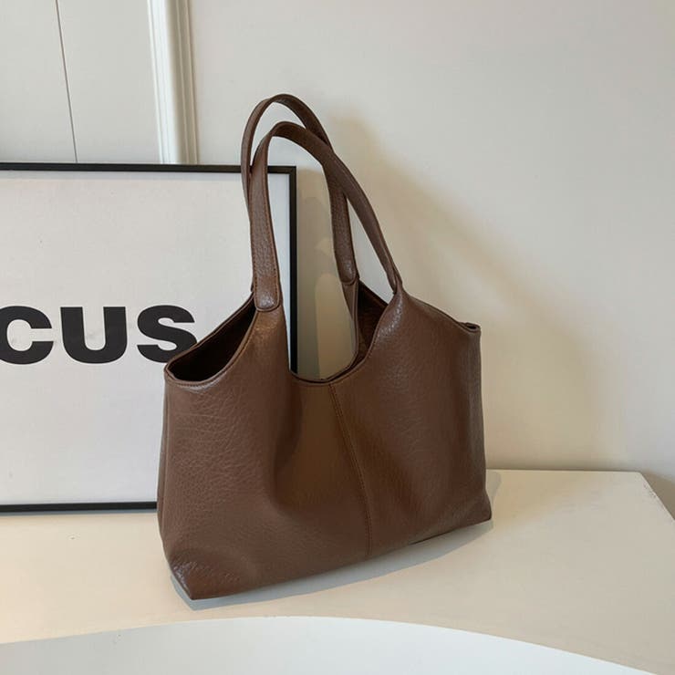 柔らかいフェイクレザートートバッグ トートバッグ ショルダーバッグ | maison de LATIR | 詳細画像4 