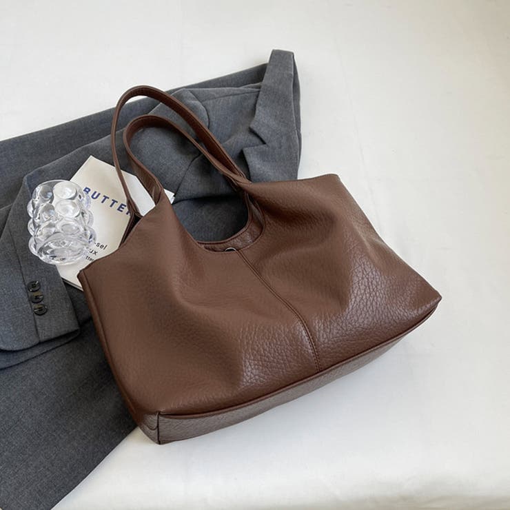 柔らかいフェイクレザートートバッグ トートバッグ ショルダーバッグ | maison de LATIR | 詳細画像15 