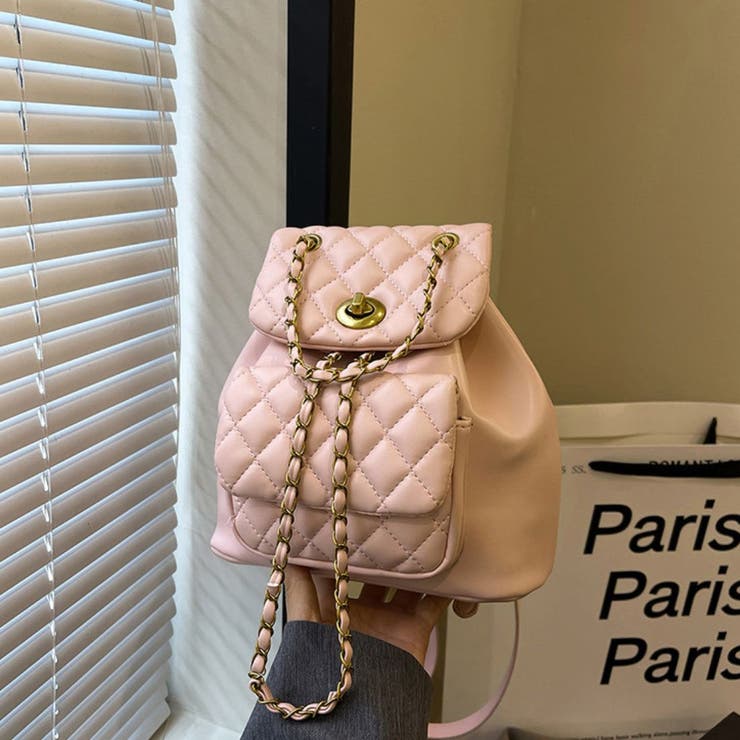 ピンク | フォルムが可愛い2wayリュック チェーンショルダーバッグ 高見え | maison de LATIR