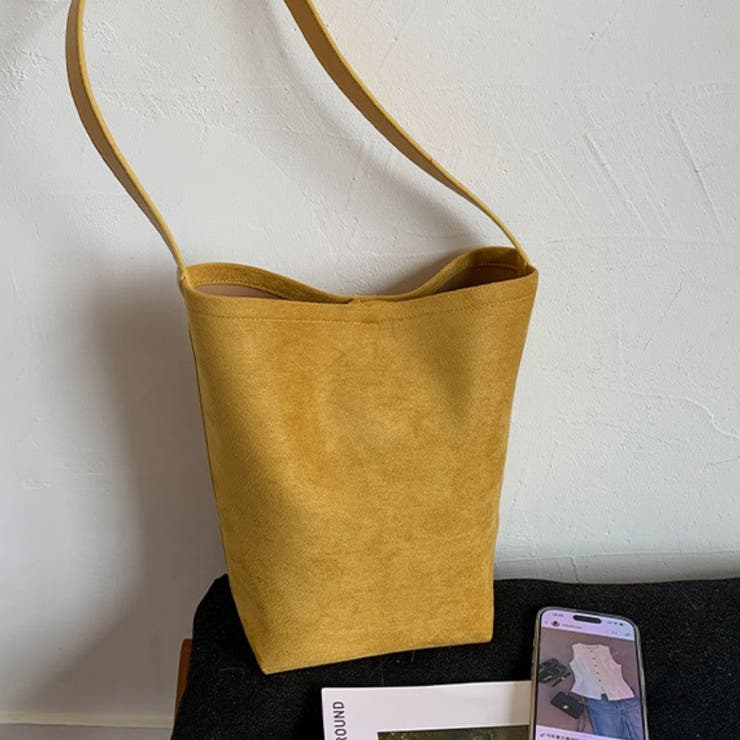 冬トレンドフェイクスエードバスケットバッグ ファッション雑貨 鞄 | maison de LATIR | 詳細画像7 