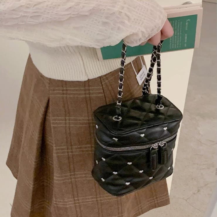 大人かわいいハートモチーフキルティング2wayショルダーバッグ オフィス | maison de LATIR | 詳細画像5 