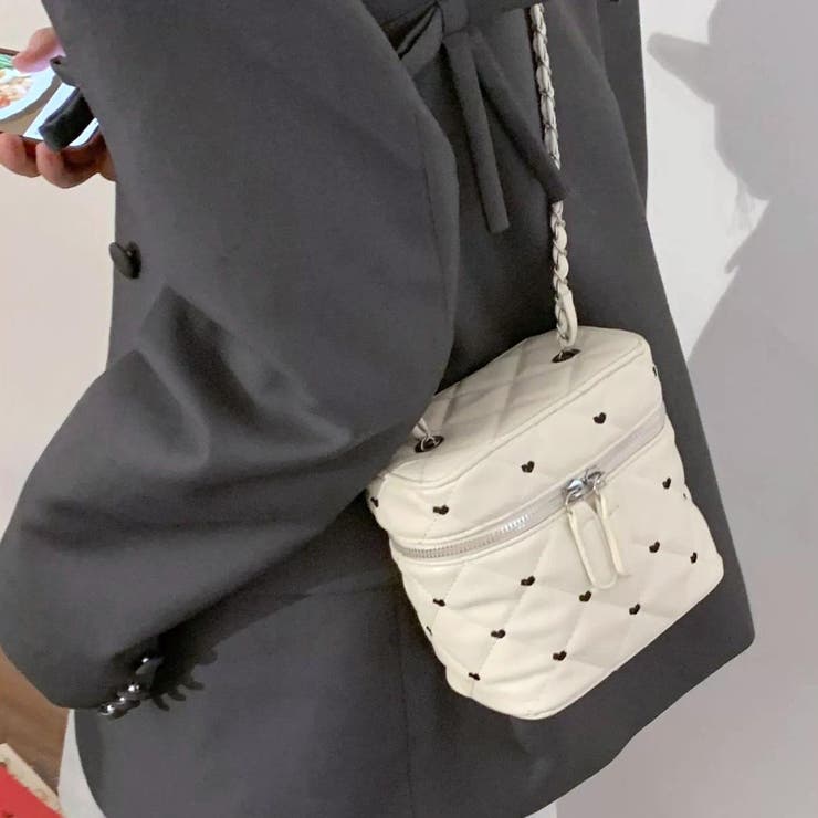 大人かわいいハートモチーフキルティング2wayショルダーバッグ オフィス | maison de LATIR | 詳細画像9 