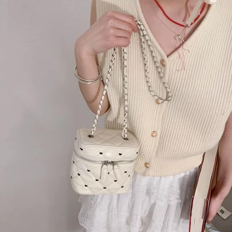 大人かわいいハートモチーフキルティング2wayショルダーバッグ オフィス | maison de LATIR | 詳細画像10 