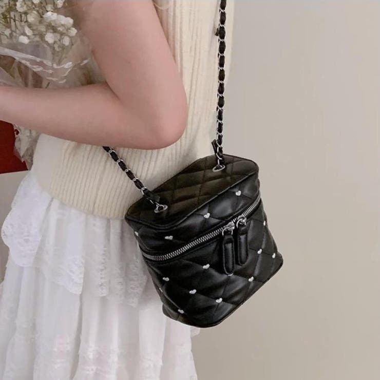 大人かわいいハートモチーフキルティング2wayショルダーバッグ オフィス | maison de LATIR | 詳細画像4 