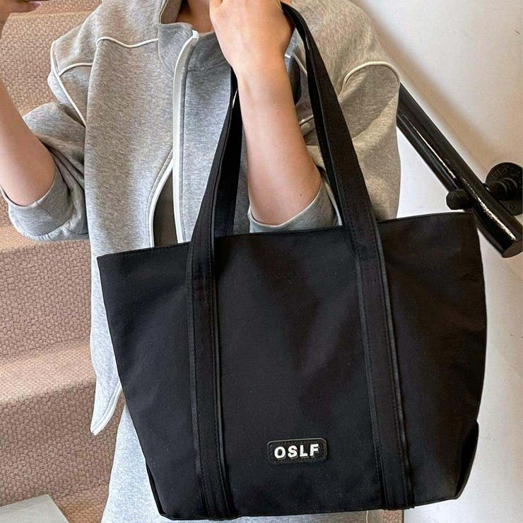 ブラック | 上品見えカジュアルビッグトートバッグ 春 春服 | maison de LATIR