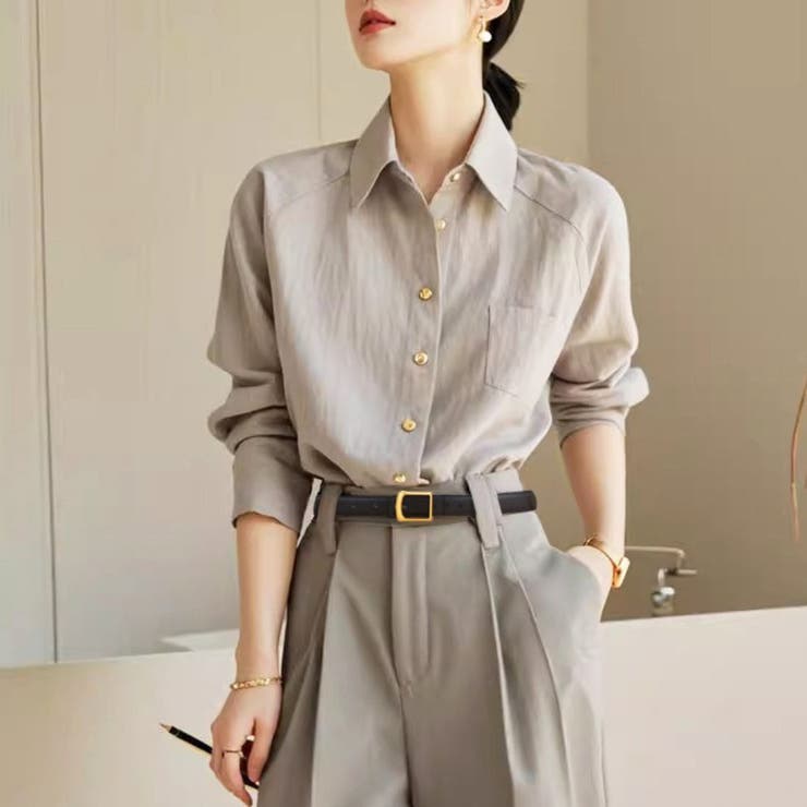 長く愛用したくなるスクエアバックル本革ベーシックベルト アクセサリー ファッショ… | maison de LATIR | 詳細画像1 