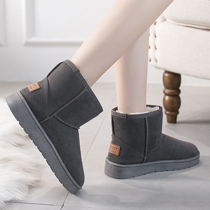 グレー | 日常使いしやすく寒い季節に大活躍のムートンブーツ スノーブーツ 冬 | maison de LATIR