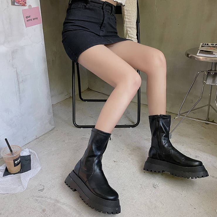 さっと履くだけで旬の足元にショートブーツ 秋冬 エンジニア | maison de LATIR | 詳細画像5 