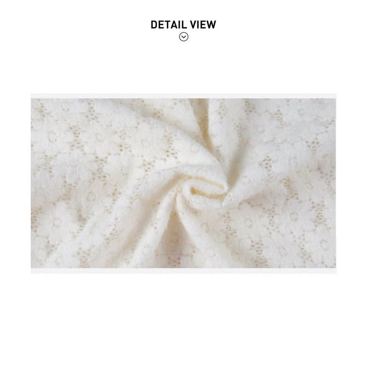 女性らしいレースデザインが映えるブラウス ハイネック シャツ | maison de LATIR | 詳細画像12 