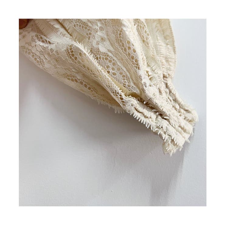 エレガントな総レースデザインブラウス レースシャツ 春 | maison de LATIR | 詳細画像13 